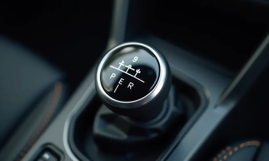 Detalhe da transmissão CVT de um carro moderno, mostrando seu design compacto.