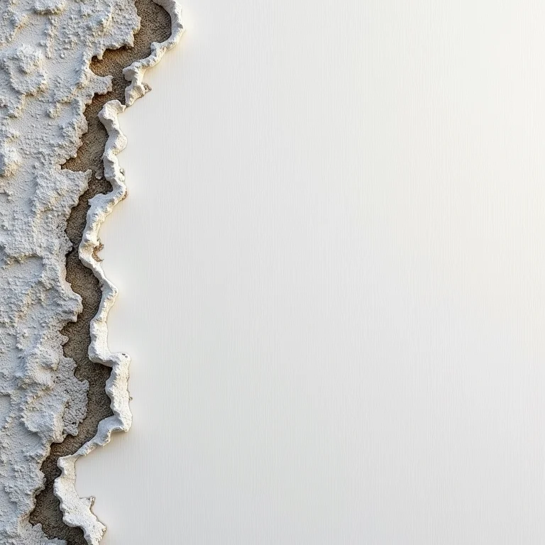 Detalhe de parede externa com selador aplicado.