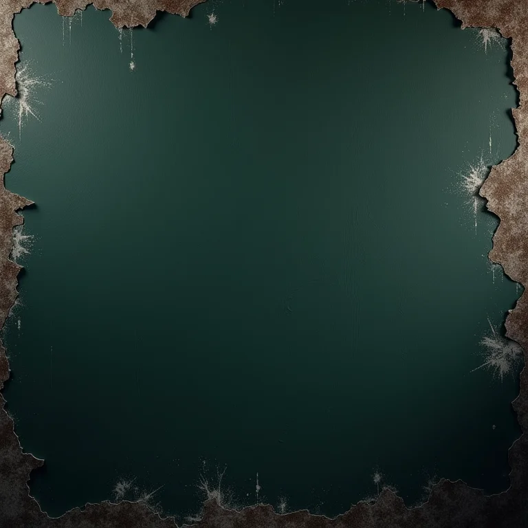 Detalhe de uma parede lousa com tinta descascada devido ao uso de tinta inadequada.