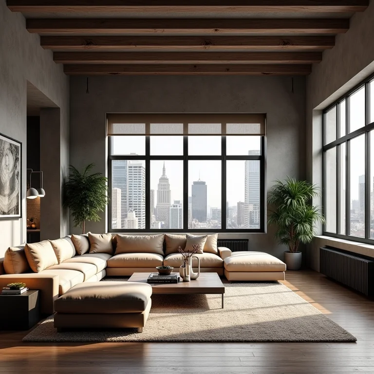 Espaço industrial sem personalização