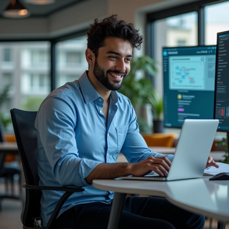 Especialista em marketing brasileiro gerando leads com ChatGPT e analisando dados.