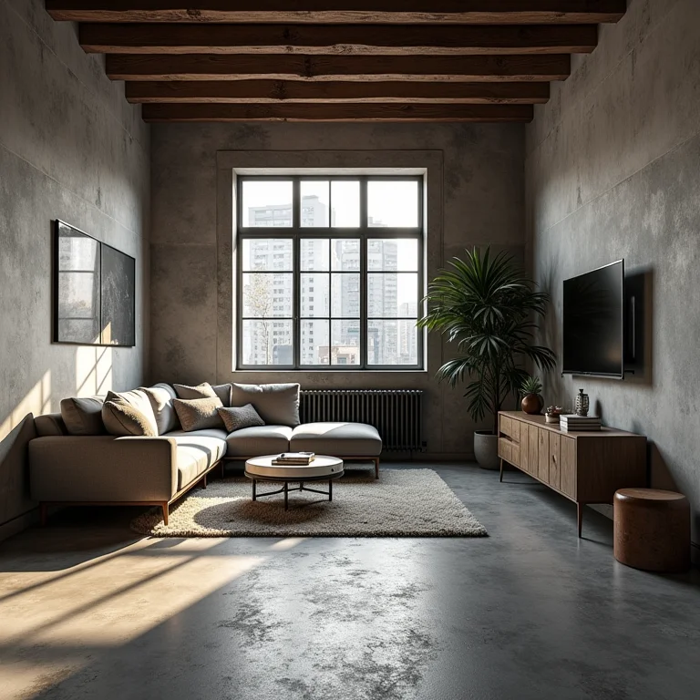 Esquecendo os detalhes em uma decoração industrial.