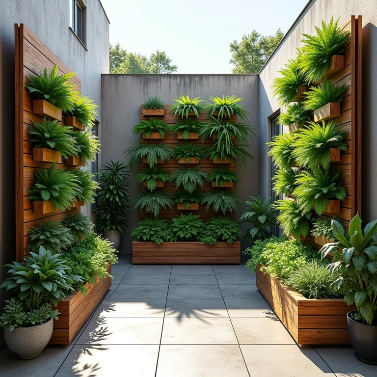 Estruturas variadas para hortas verticais