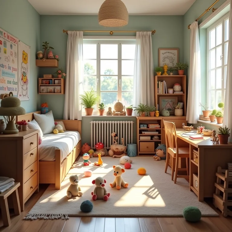 Excesso de brinquedos em quarto montessoriano