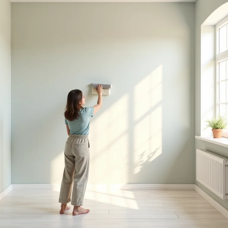 Facilidade na limpeza da parede após aplicação de selador.