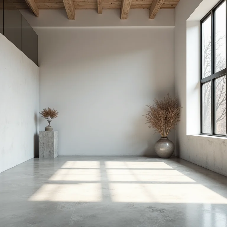 Falta de toques pessoais em um ambiente com decoração industrial.