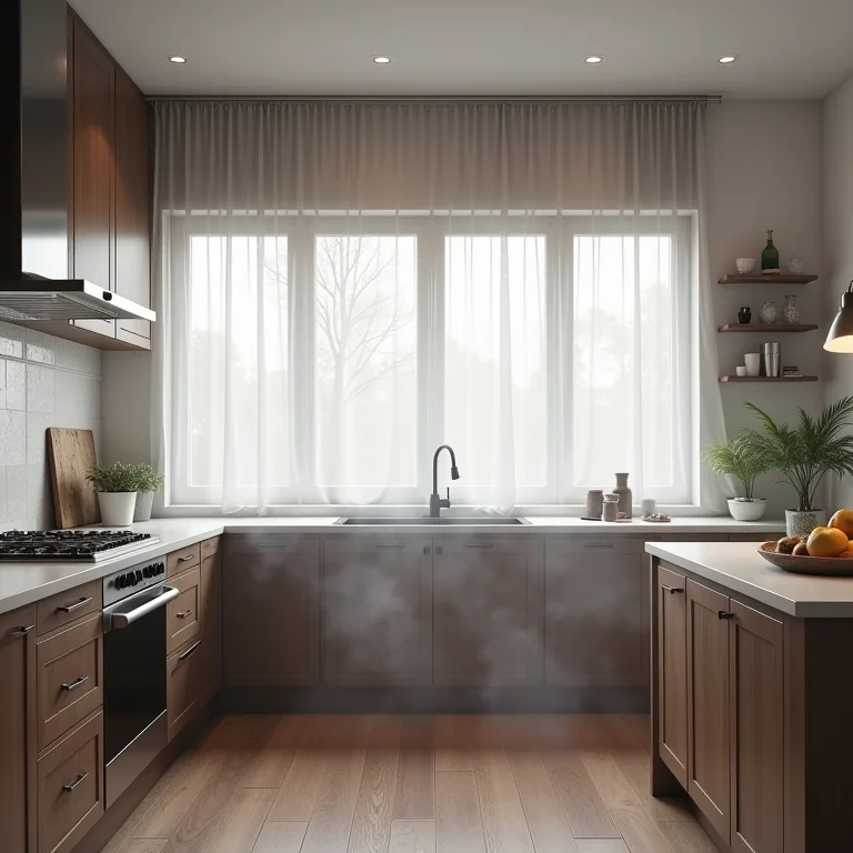 Falta de ventilação em uma cozinha moderna