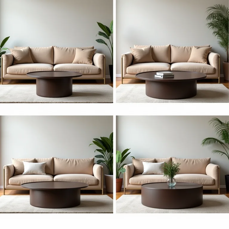 Formatos de mesa de centro para diferentes salas