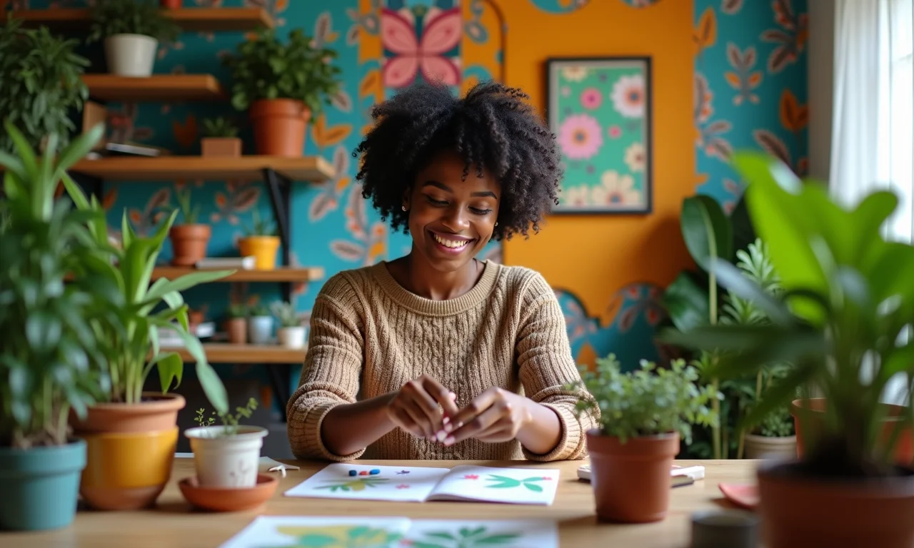 Fundo criativo e colorido para cenário de YouTuber com design brasileiro.