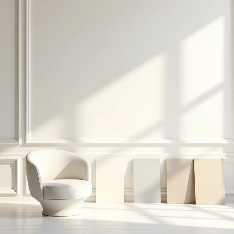 Harmonização de cores para roda-teto e paredes