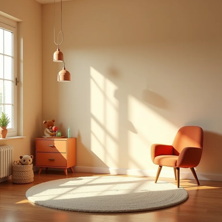 Iluminação artificial excessiva em quarto infantil