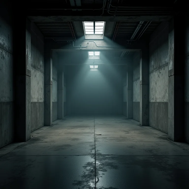 Iluminação inadequada em espaço industrial