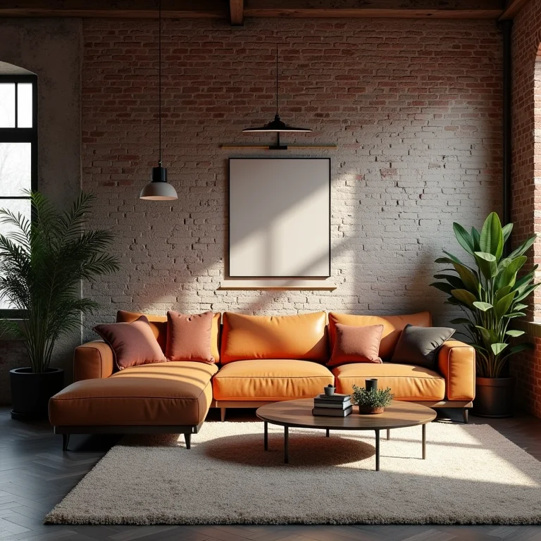 Iluminação inadequada em sala de estar industrial