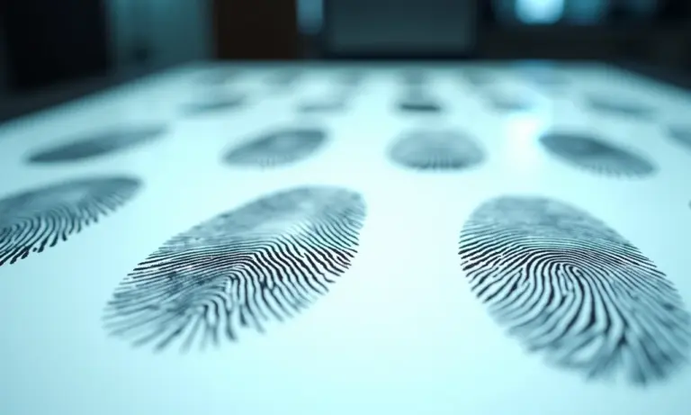 Impressões digitais únicas em close-up, representando a individualidade.