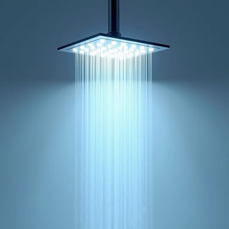 Infográfico mostrando a instalação fácil de um chuveiro LED