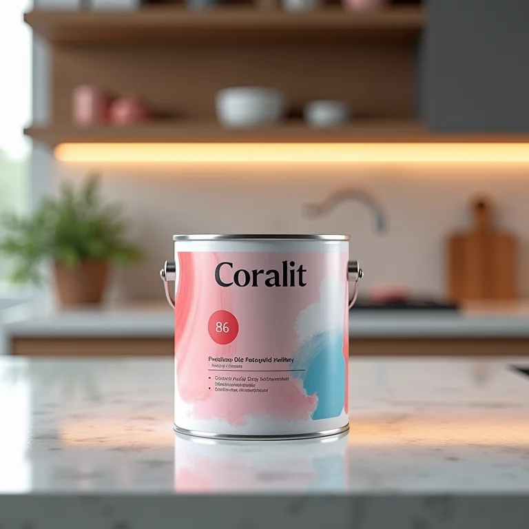 Lata de tinta Acrílica Coralit.