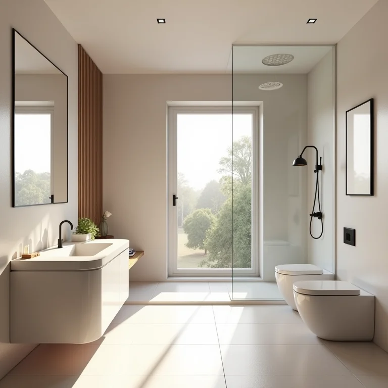 Layout de banheiro mal planejado