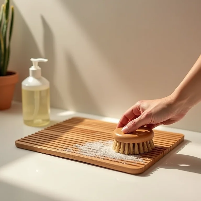 Limpeza e conservação do tapete de madeira