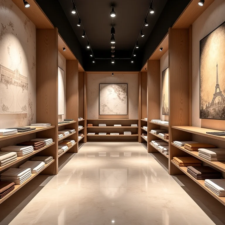 Loja de papel de parede 3D.