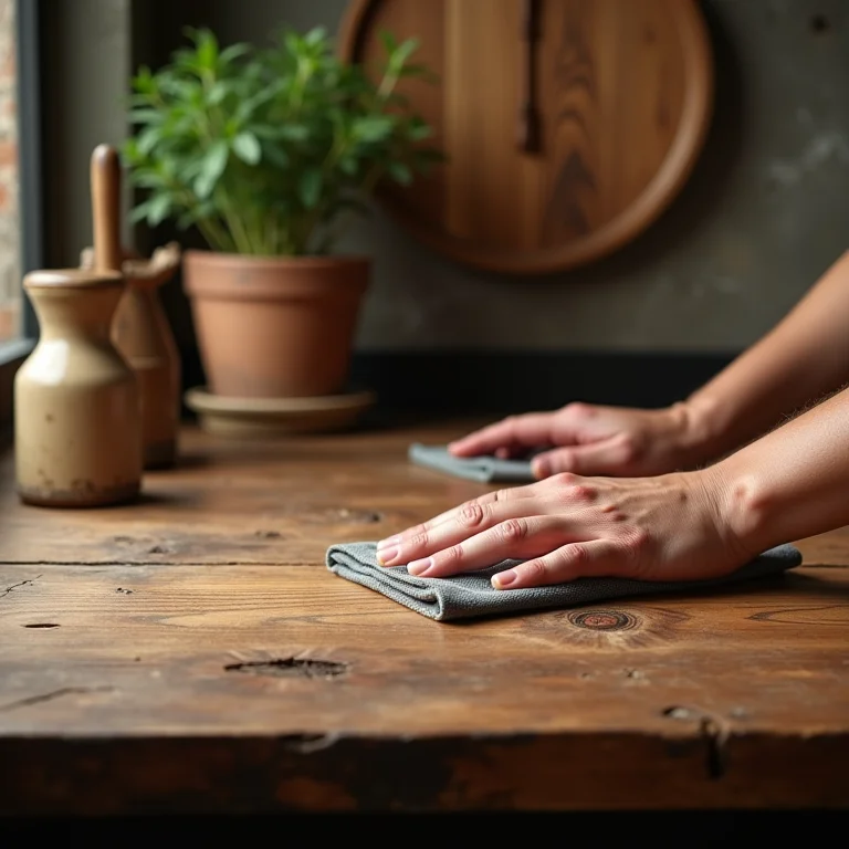 Manutenção e cuidados com bancadas de madeira rústica