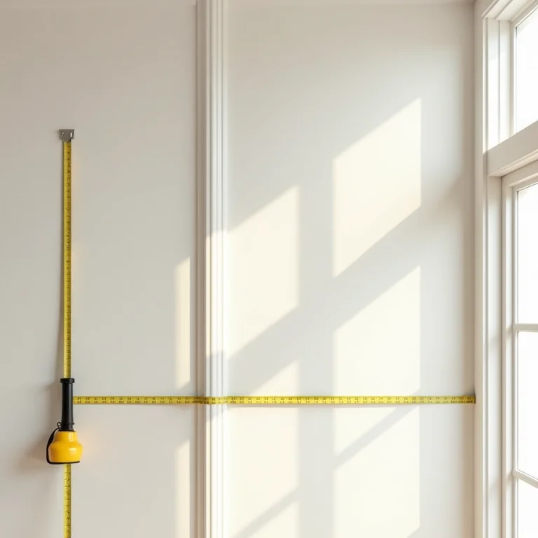 Medindo o espaço para instalar o roda-teto