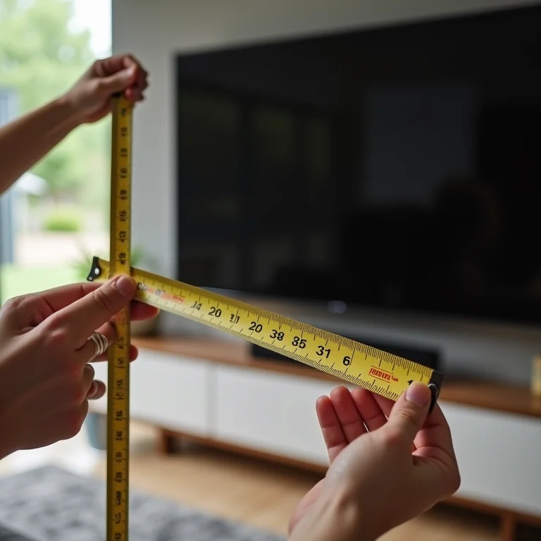 Medindo o tamanho ideal do painel de TV