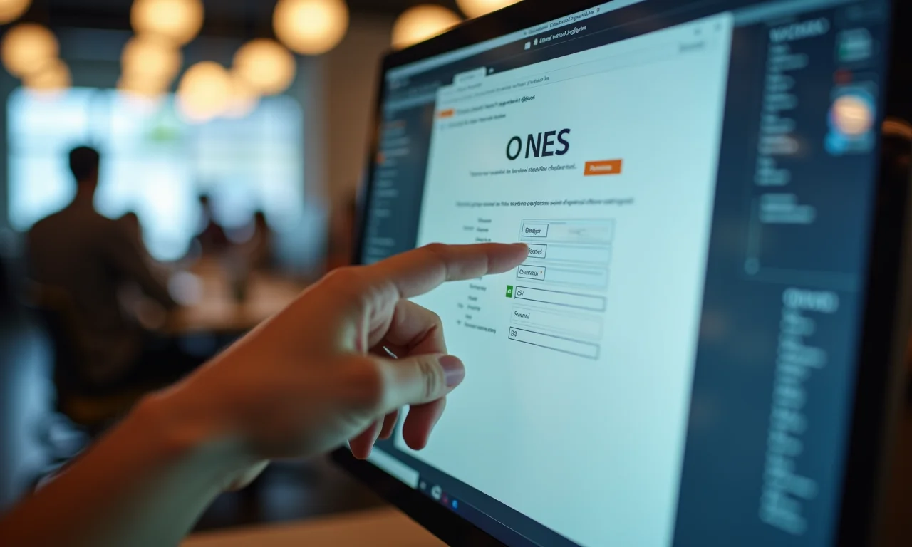 MEI procurando o CNAE correto para seu serviço em um computador.