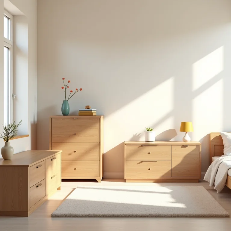 Móveis com quinas vivas em quarto montessoriano