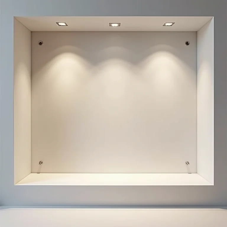 Nicho de fácil instalação em banheiro.