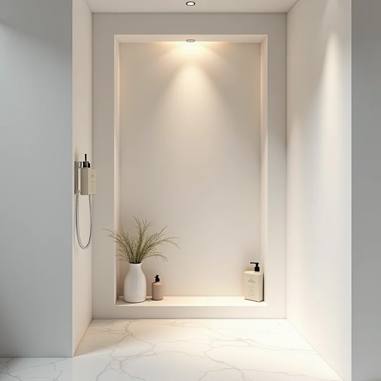 Nicho no box com shampoo e condicionador