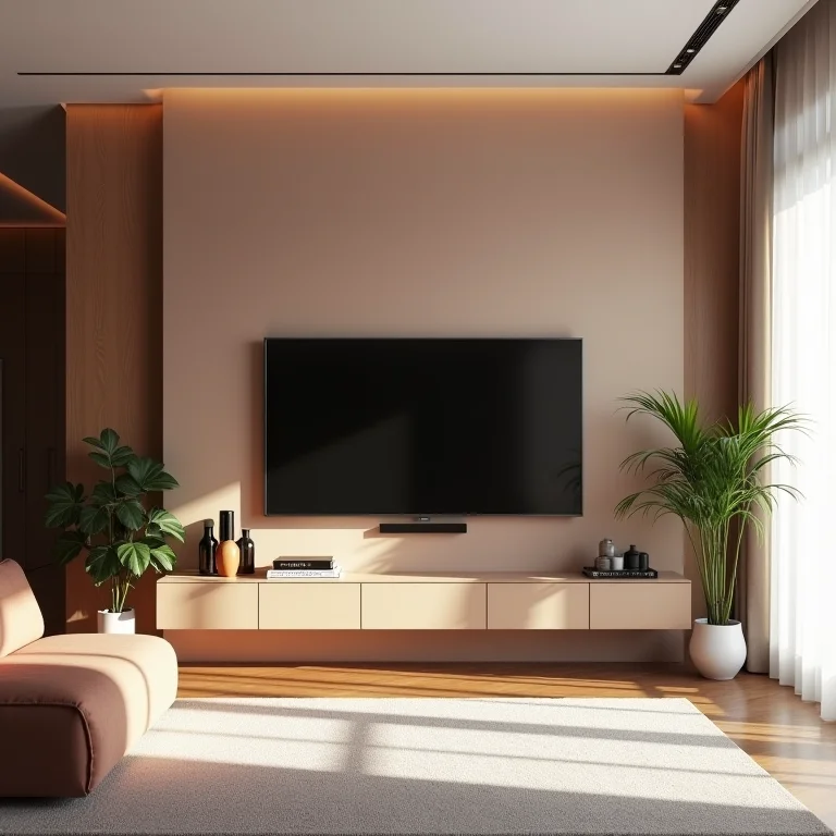Painel de TV que harmoniza com o estilo da decoração