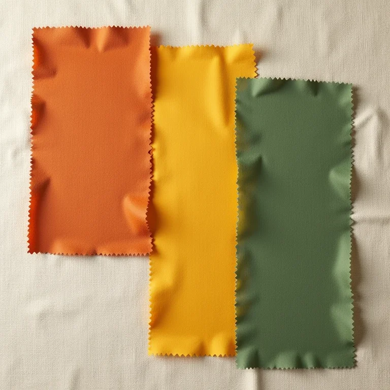 Paleta de cores para decoração boho: terracota, amarelo mostarda e verde escuro