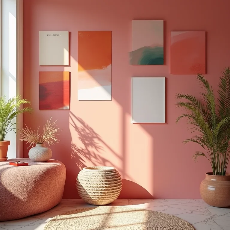 Paleta de cores para sala boho