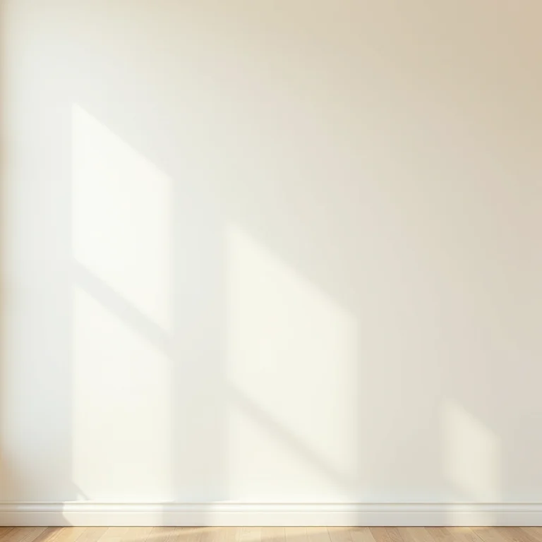 Parede lisa recém-pintada com textura uniforme e acabamento impecável.