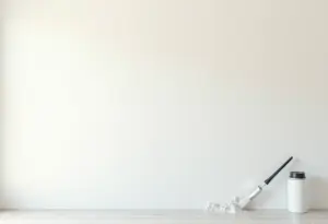Selador de parede: o pulo do gato para economizar na reforma Parede recém rebocada sendo preparada para pintura com aplicação de selador.