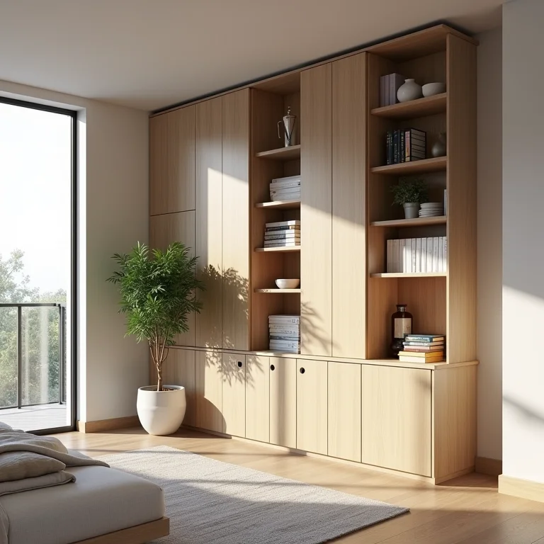 Paredes aproveitadas em apartamento studio