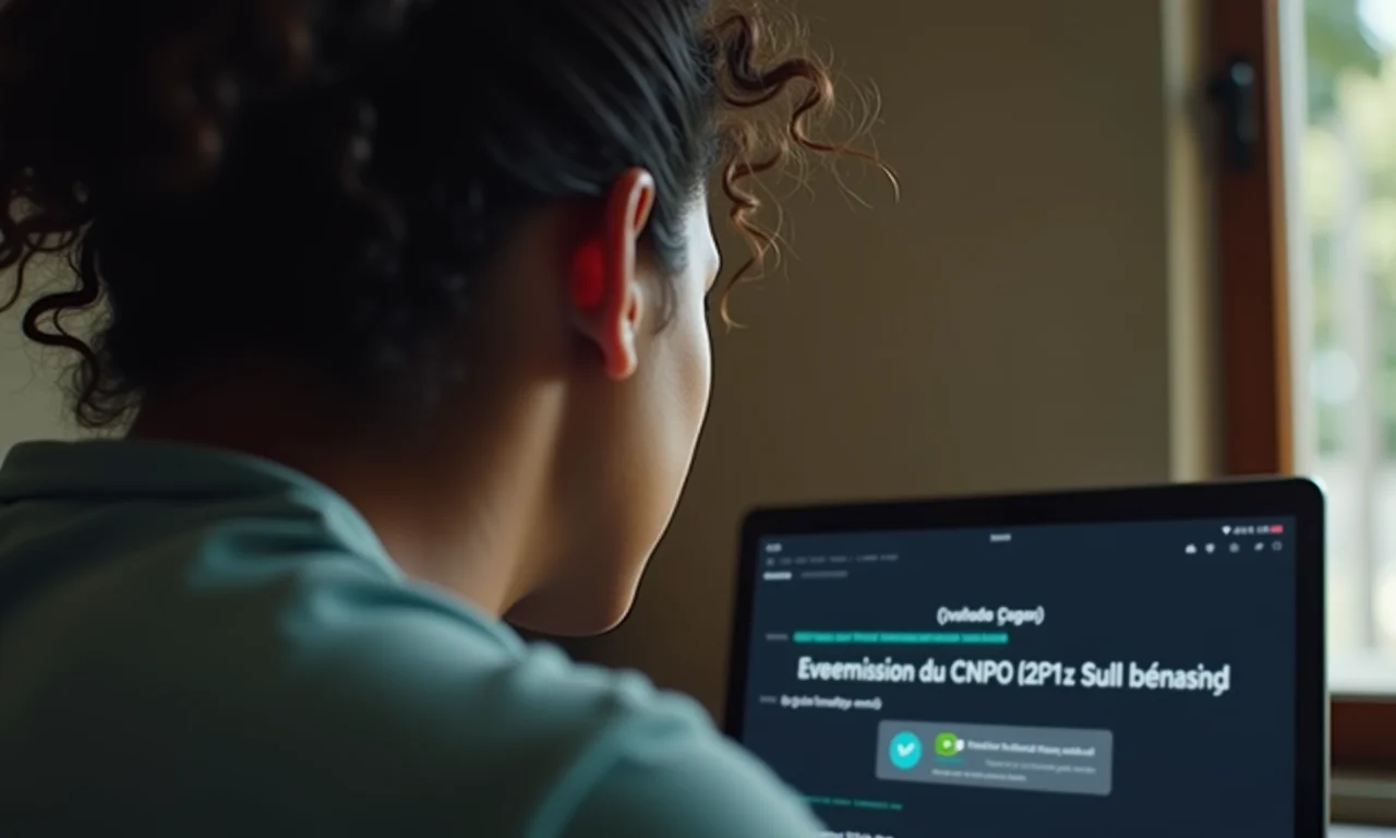 Pessoa frustrada com erro na emissão do CNPJ MEI no computador.
