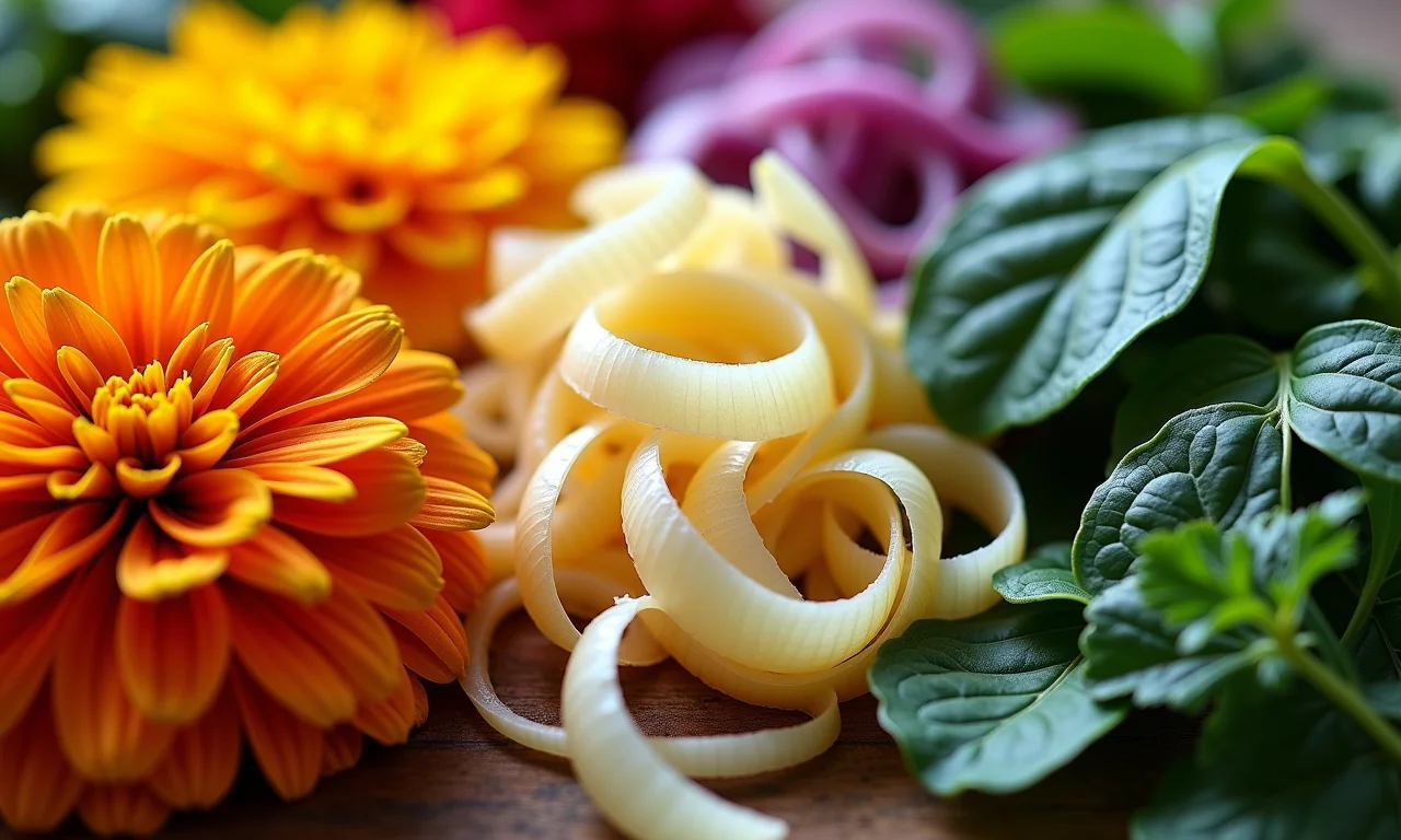 Plantas tintórias vibrantes para tingimento natural.