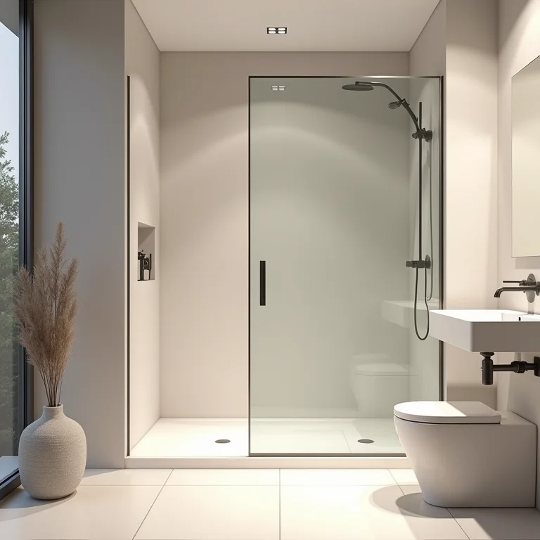 Porta do box bloqueando o banheiro