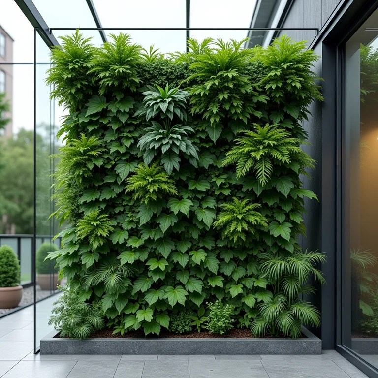 Proteção contra ventos fortes para horta vertical