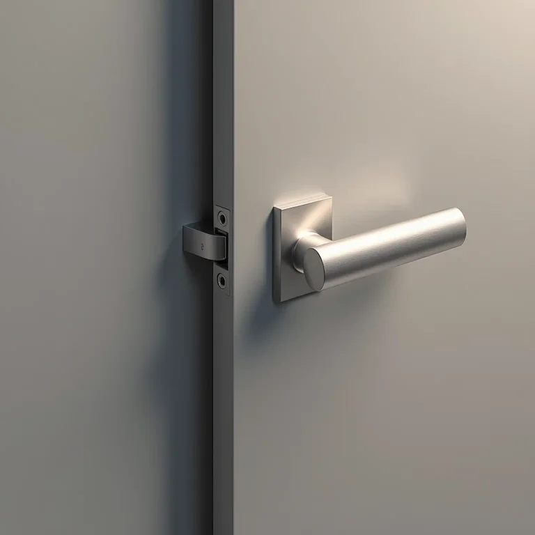 Puxador de alumínio com design leve