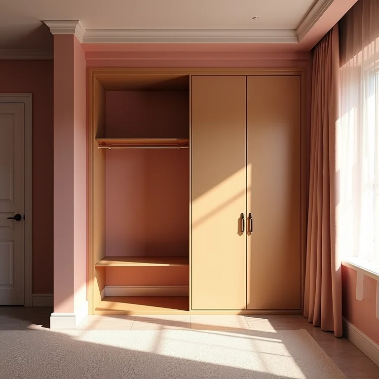 Quarto de casal com cores inadequadas