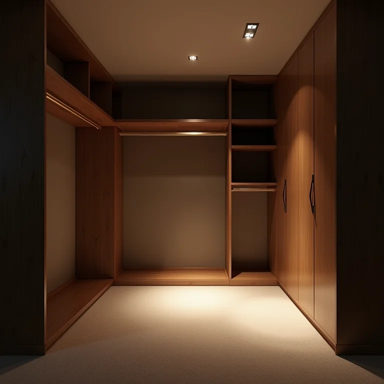 Quarto de casal com iluminação inadequada