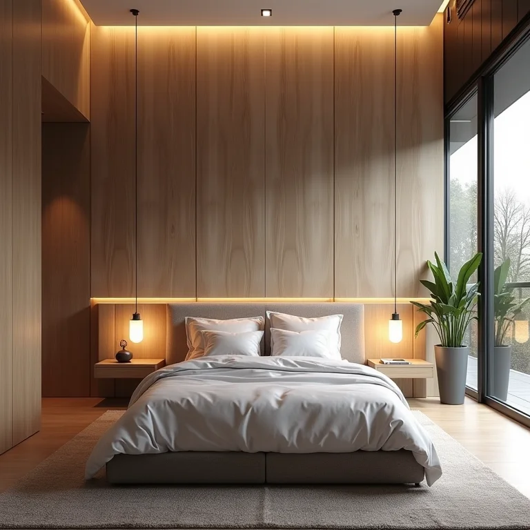 Quarto de casal sem isolamento acústico, com ruídos externos invadindo o ambiente.