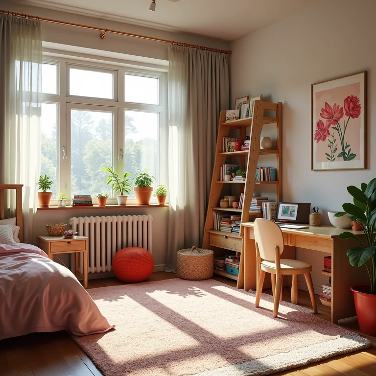 Quarto montessoriano com excesso de informação visual