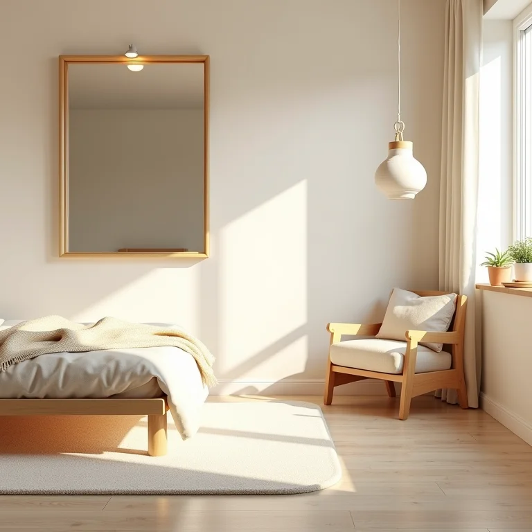 Quarto montessoriano sem espelho