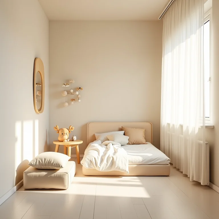 Quarto montessoriano sem espelho