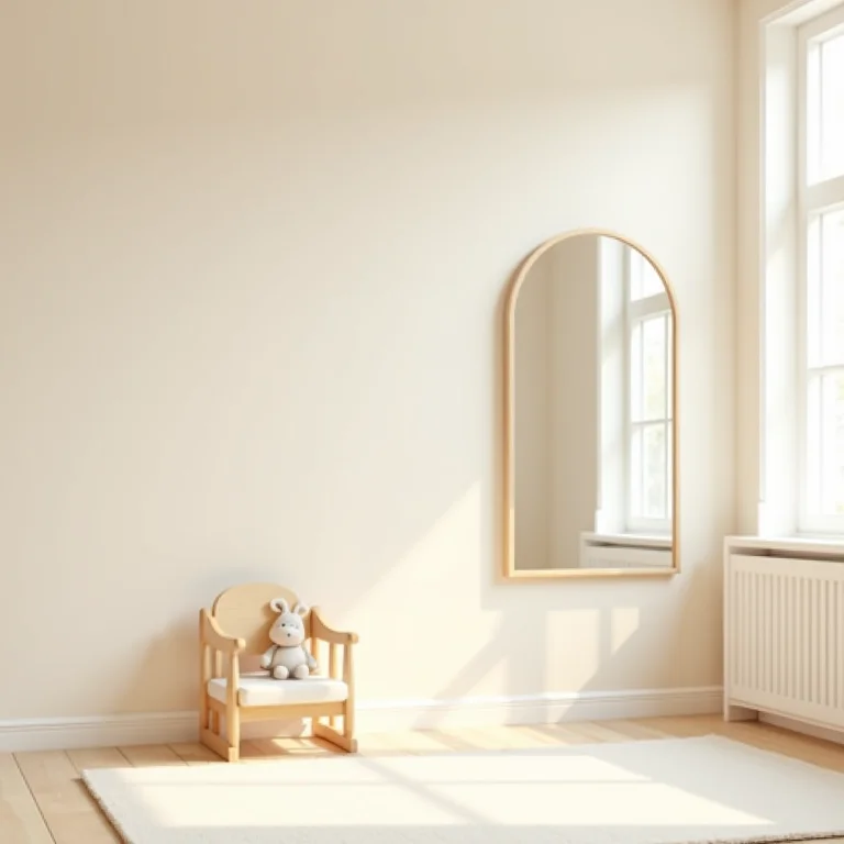 Quarto montessoriano sem espelho