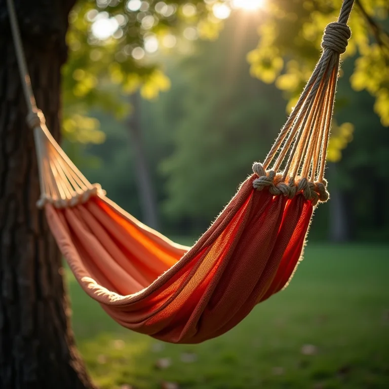 Rede com cordas desgastadas feitas de material de baixa qualidade.