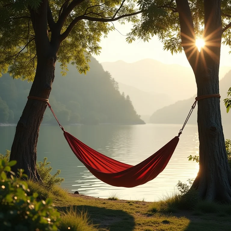 Rede instalada muito baixa, quase tocando o chão.
